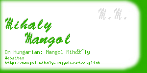 mihaly mangol business card